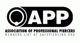 APP former President and Body Art educator Member of The Association of Professional Piercers