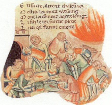 Purification by fire during the plague