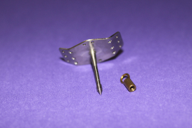 The device, a postage-size piece of titanium, is implanted in cricoid cartilage in the neck. UC Davis Health System