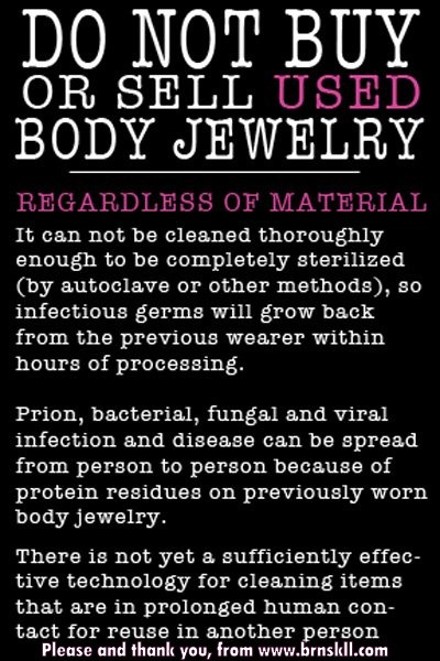Do not buy or sell used body jewelry brnskll dot com